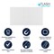 Flash Furniture HERCULES 72in. x 40in. Whiteboard, Alum Magnetic Dry Erase Board w/Wall Mount, Marker Tray, Eraser BR-FMW-91101-7240-GG - alternate 2